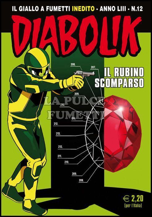 DIABOLIK ORIGINALE ANNO 53 # 12: IL RUBINO SCOMPARSO